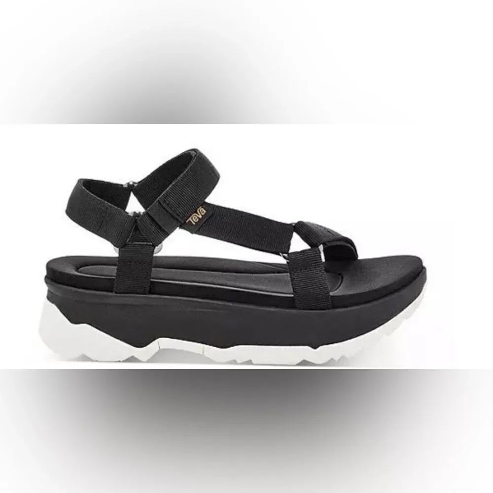 Teva Women's Jadito Universal Strappy Platform Sandals size 7 Black Chunky
